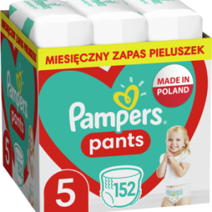 PAMPERS Pants pieluchomajtki rozm5 12 17kg 152 szt