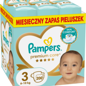 PAMPERS Premium Care pieluchy 6 10kg rozmiar 3 200 szt