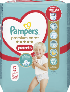 PAMPERS Premium Care pieluchomajtki 5 Junior 12 17 kg 20 szt